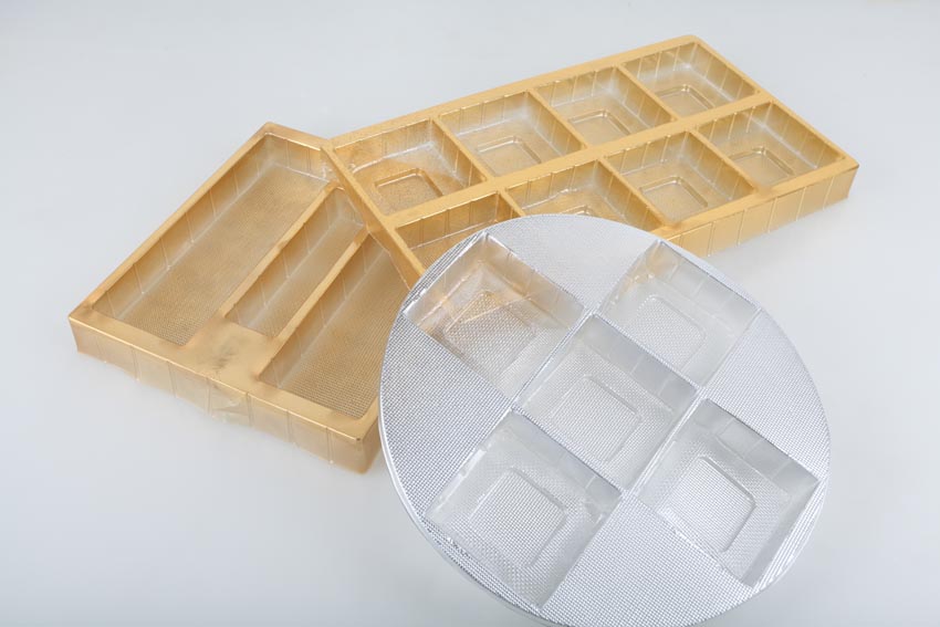 鍍金糕點(diǎn)食品吸塑托